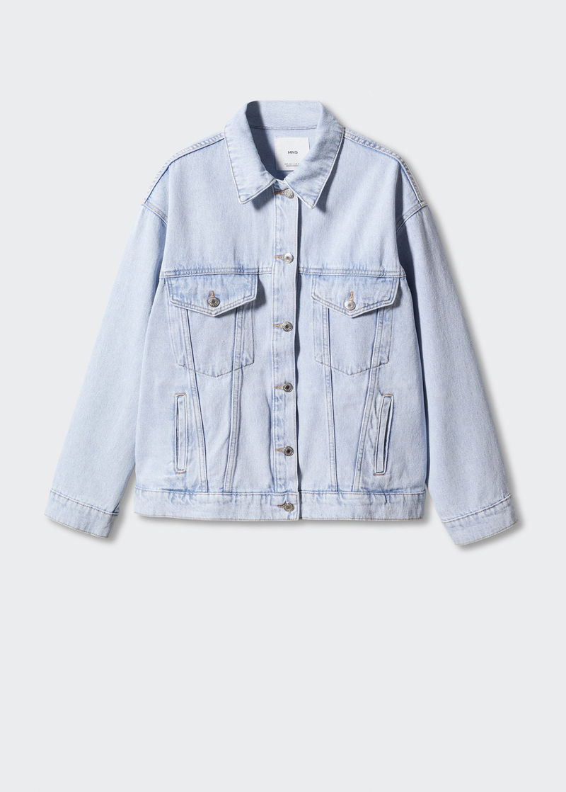 MANGO Oversize Denim Jacket endource