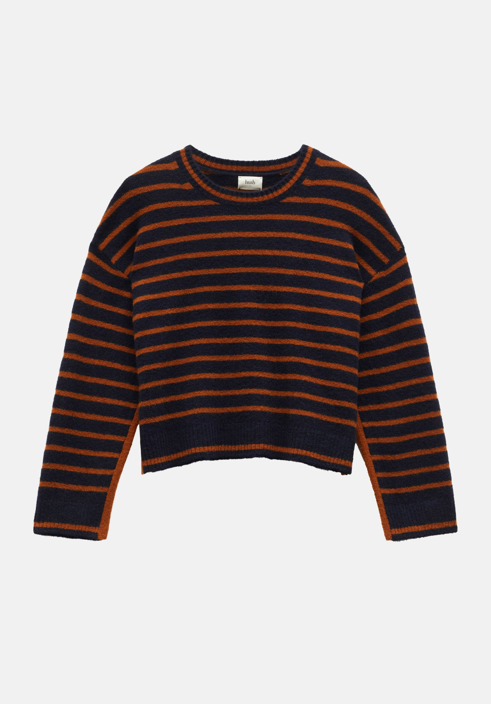 HUSH Casey Striped Knitted Jumper | Endource