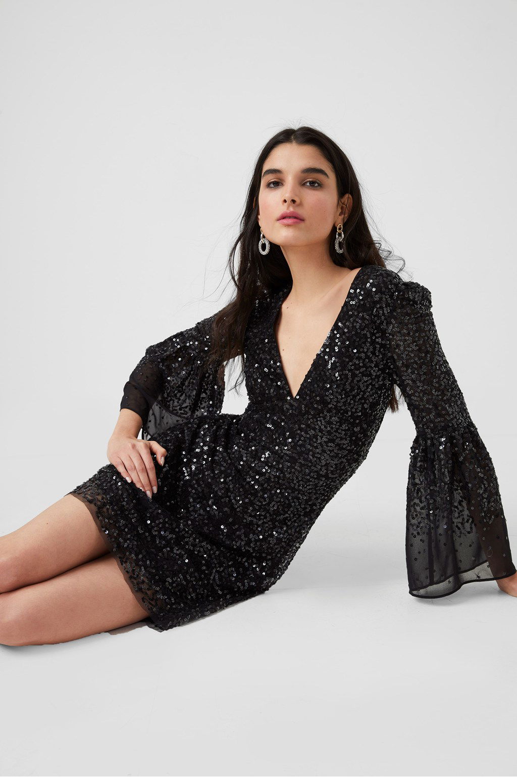 FRENCH CONNECTION Cellienne Sequin Mini Dress | endource