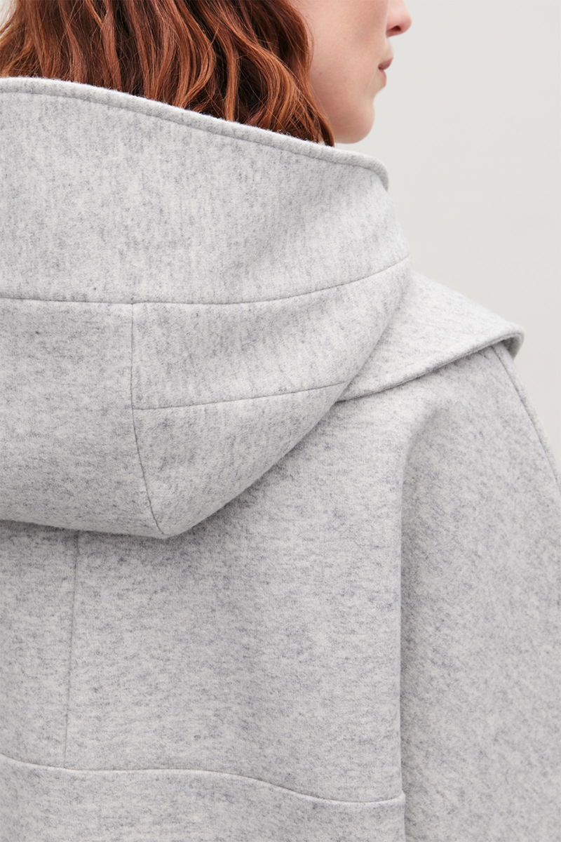 COS Detachable-Hood Wool Jacket | Endource