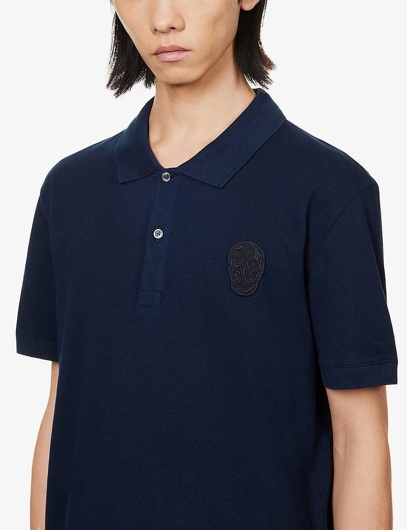 alexander mcqueen skull polo