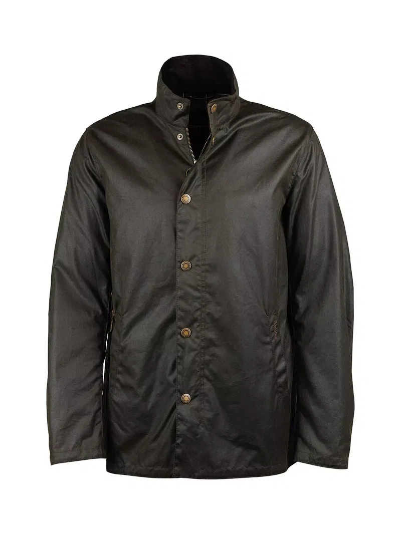 BARBOUR Evelar Waxed Jacket in Olive Endource
