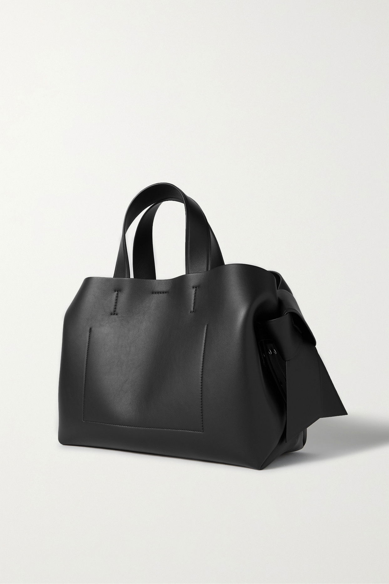 Midi knotted leather tote