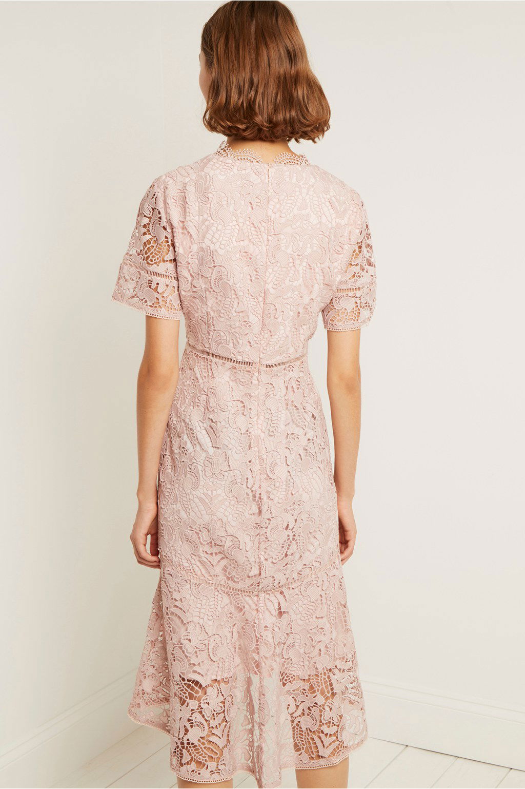 FRENCH CONNECTION Calli Lace V Neck Dress | endource