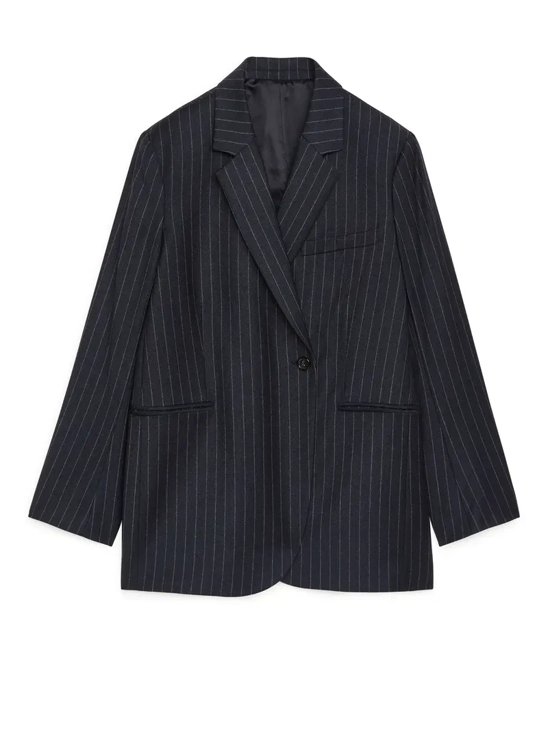 ARKET Pinstripe Wool Blazer | Endource