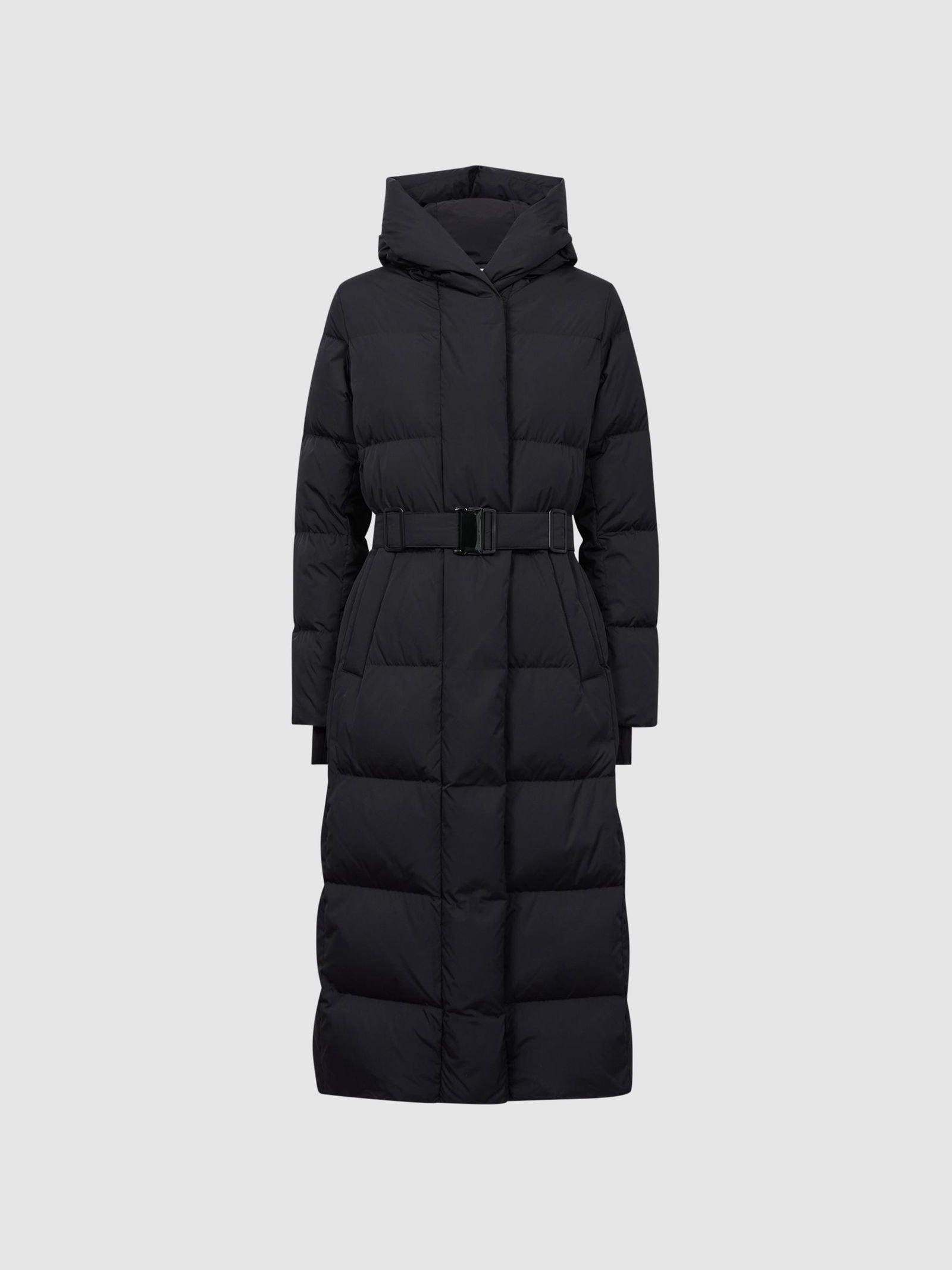 REISS Larissa Long Belted Puffer Coat endource