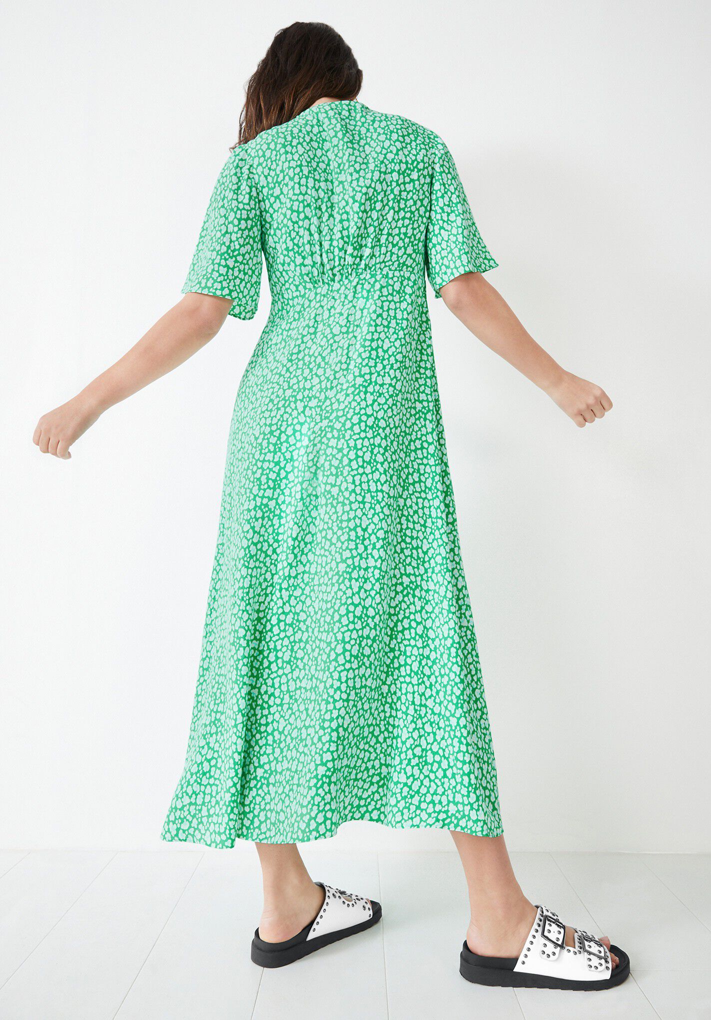 hush green dress Hush Green/Gold Yasmin Dress main image 1