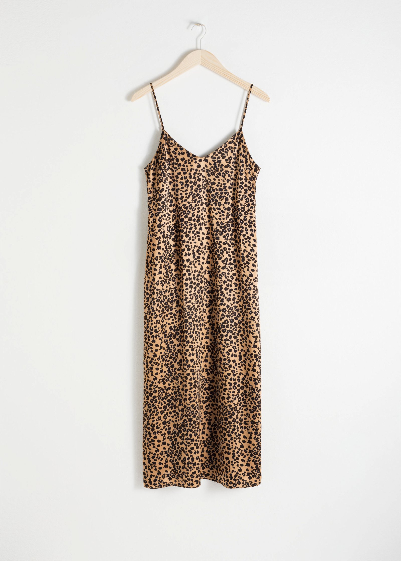 & OTHER STORIES Satin Leopard Slip Dress in Leopard | Endource