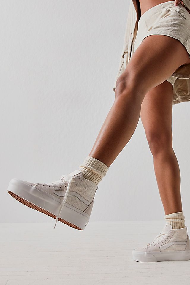 Canvas Sk8 Vans Stacked Trainers VANS XL Knit Sk8-Hi Tapered