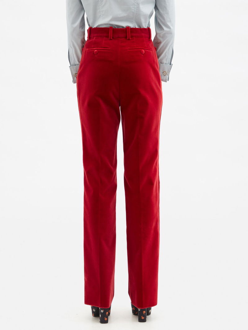 ZIMMERMANN Cotton-velvet kick-flare pants