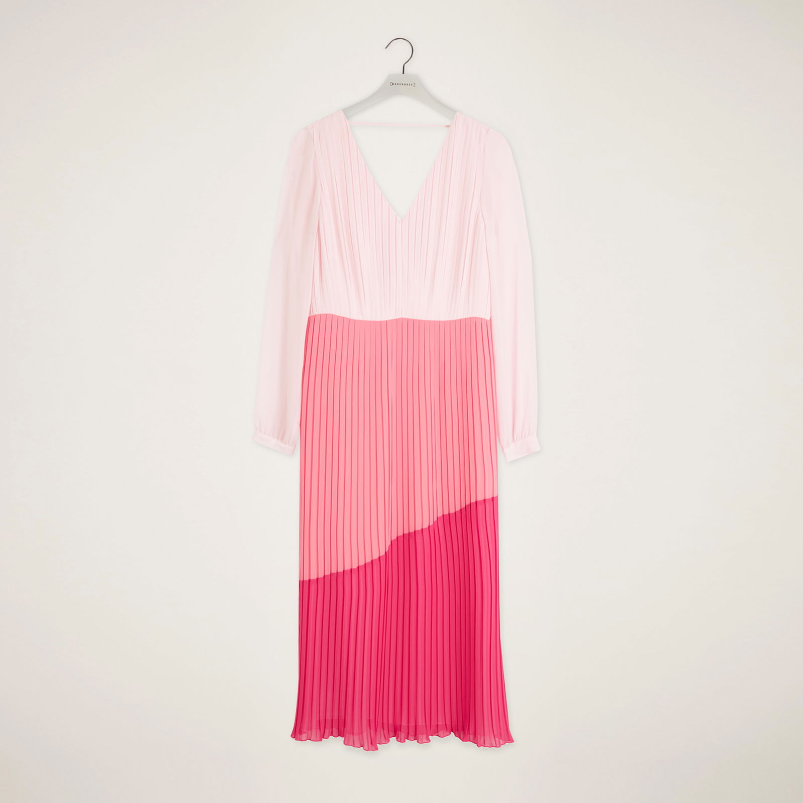 warehouse pleated colour block dress WAREHOUSE Colourblock Pleated Dress
