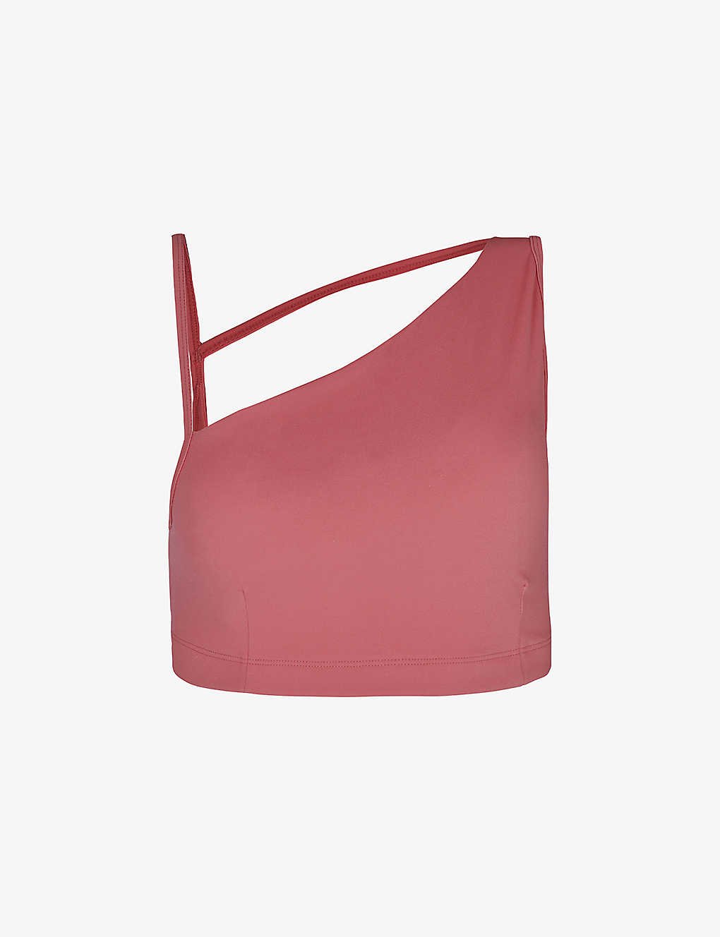 Asymmetric Sculpt Bra - Ambient Pink, Women's Sports Bras