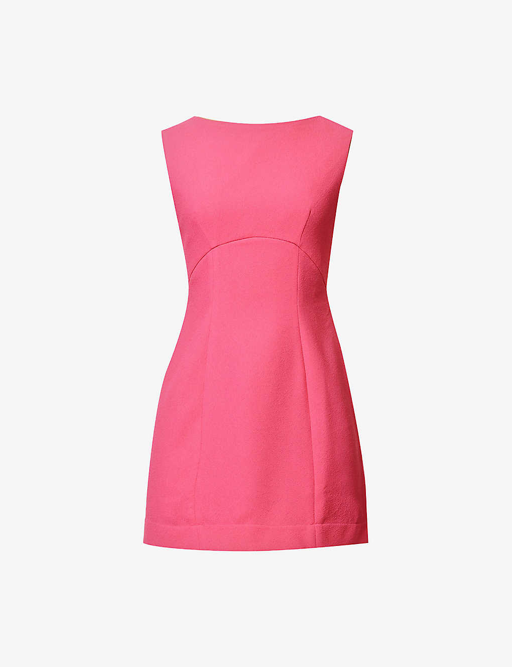 RIXO Michaela Cut-Out Woven Mini Dress in PINK | Endource