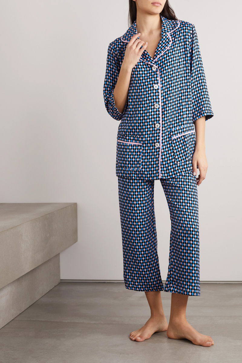 Sleeper Gingham Feather-Trim Pajama Set - 100% Exclusive