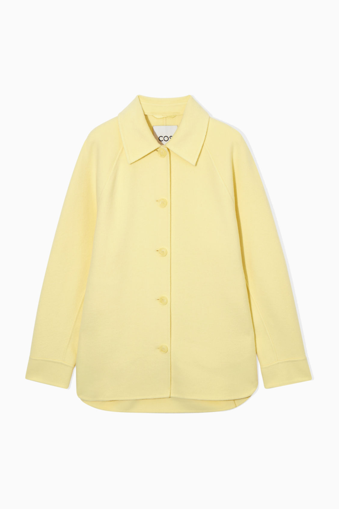 COS Double-Faced Wool Jacket in YELLOW | Endource