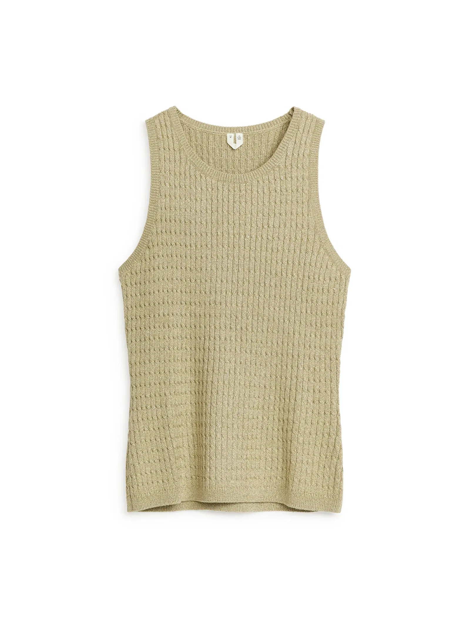 ARKET CableKnit Tank Top in Beige Endource