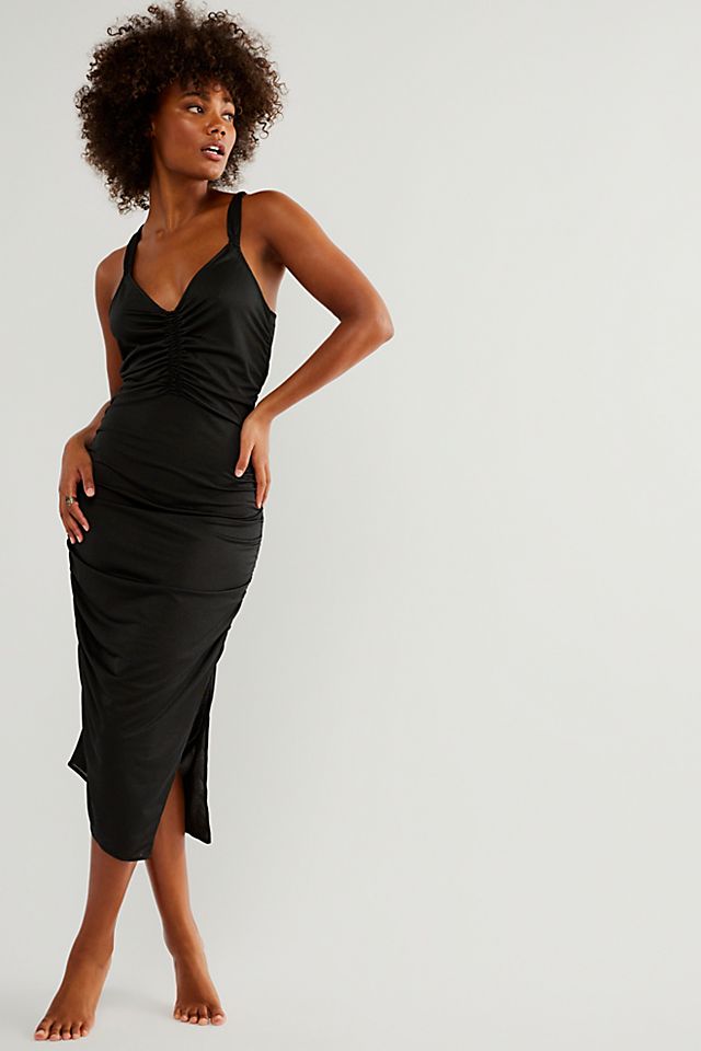 intimately free people black dress FREE PEOPLE INTIMATELY CITY NIGHTS TUCK IN TOP