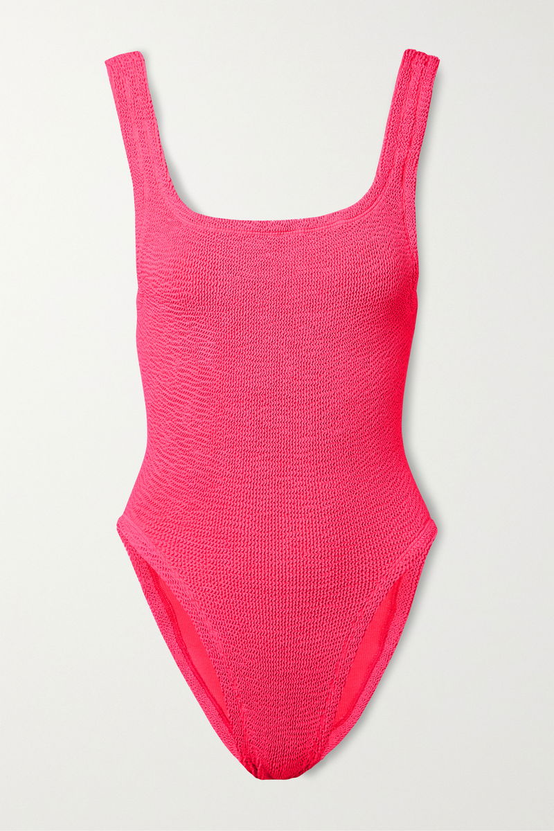 Hunza G Seersucker Swimsuit In Pink Endource