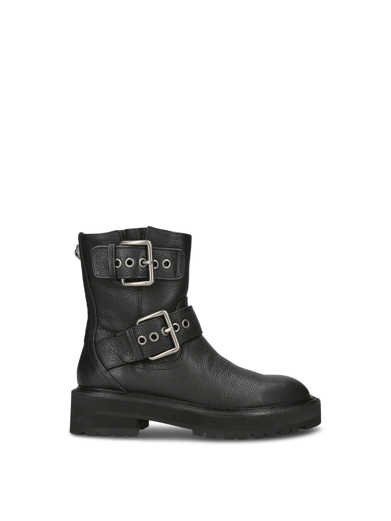 KURT GEIGER LONDON Hackney Biker Boot in Black | Endource