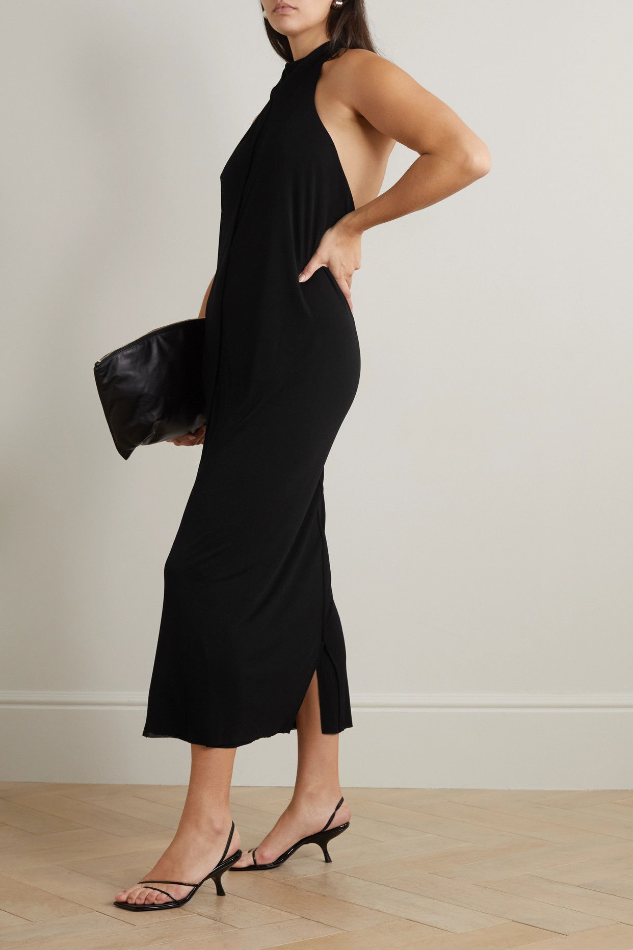 brynlee knit dress 40% off THE ROW Open-Back Jersey Maxi Feel elegant and cozy