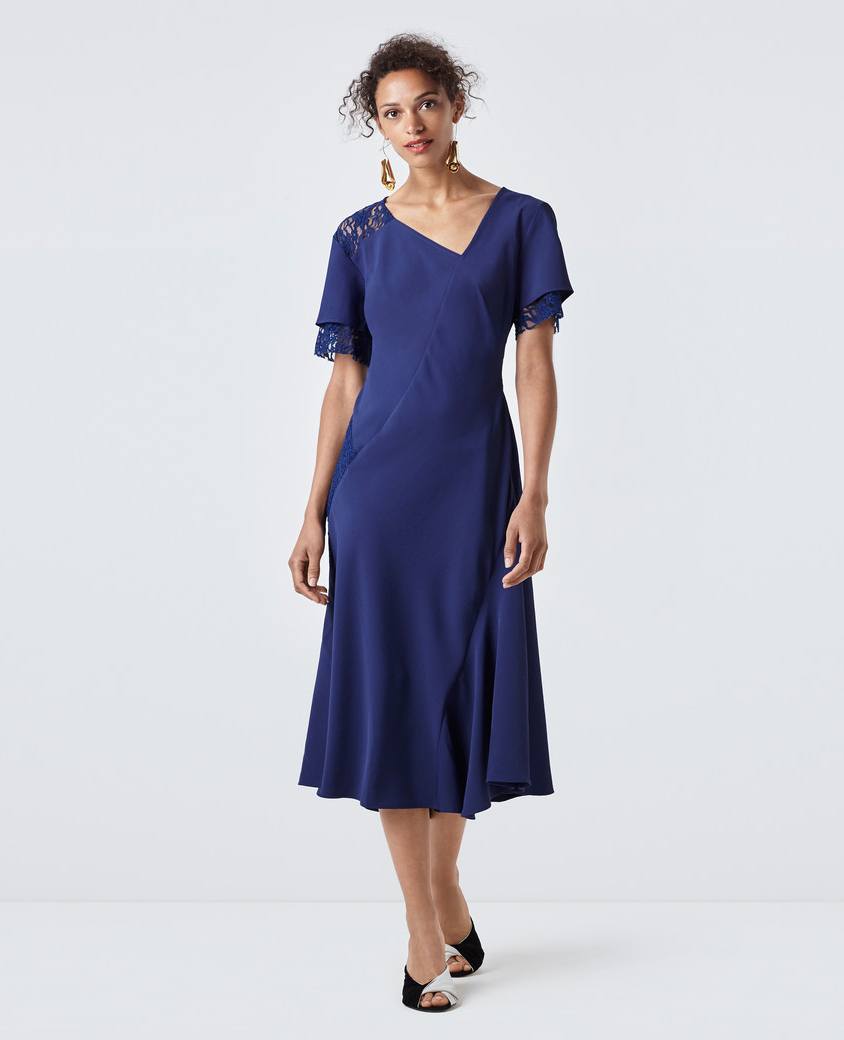 FINERY Abbi Dress in Blue | Endource