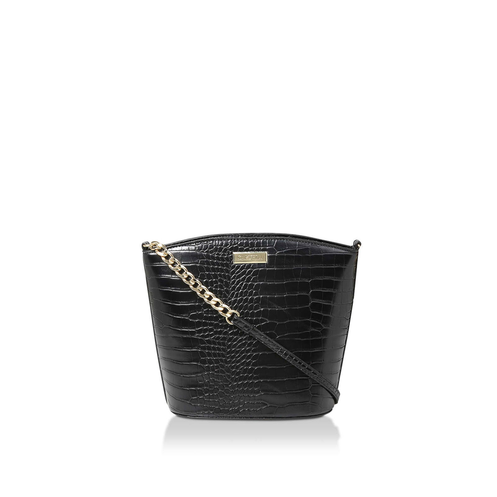 CARVELA Freda Croc Bucket Bag endource