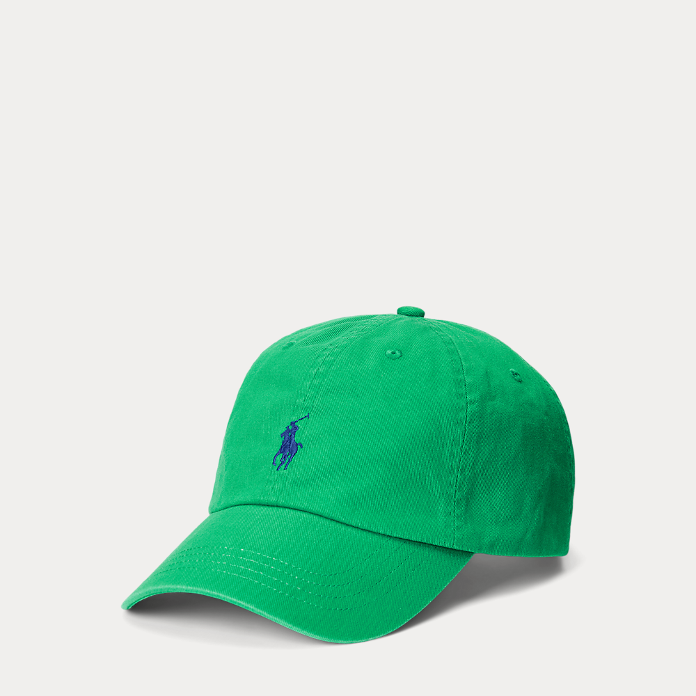 POLO RALPH LAUREN Cotton Chino Baseball Cap in Green endource