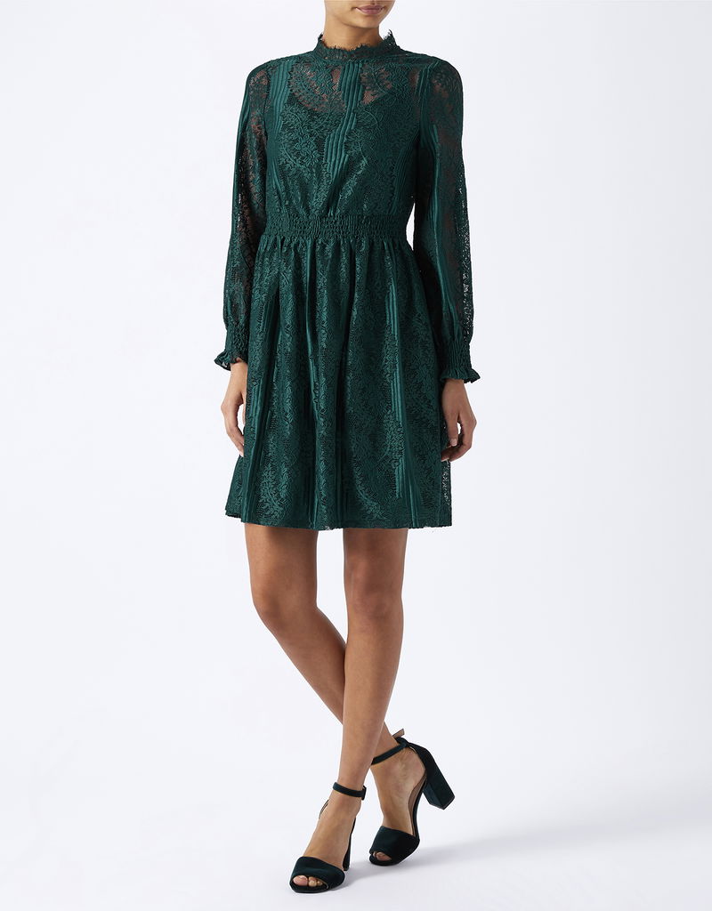 satin slip dress with lace trim Lace Trim Satin Slip Midi Dress main image 0