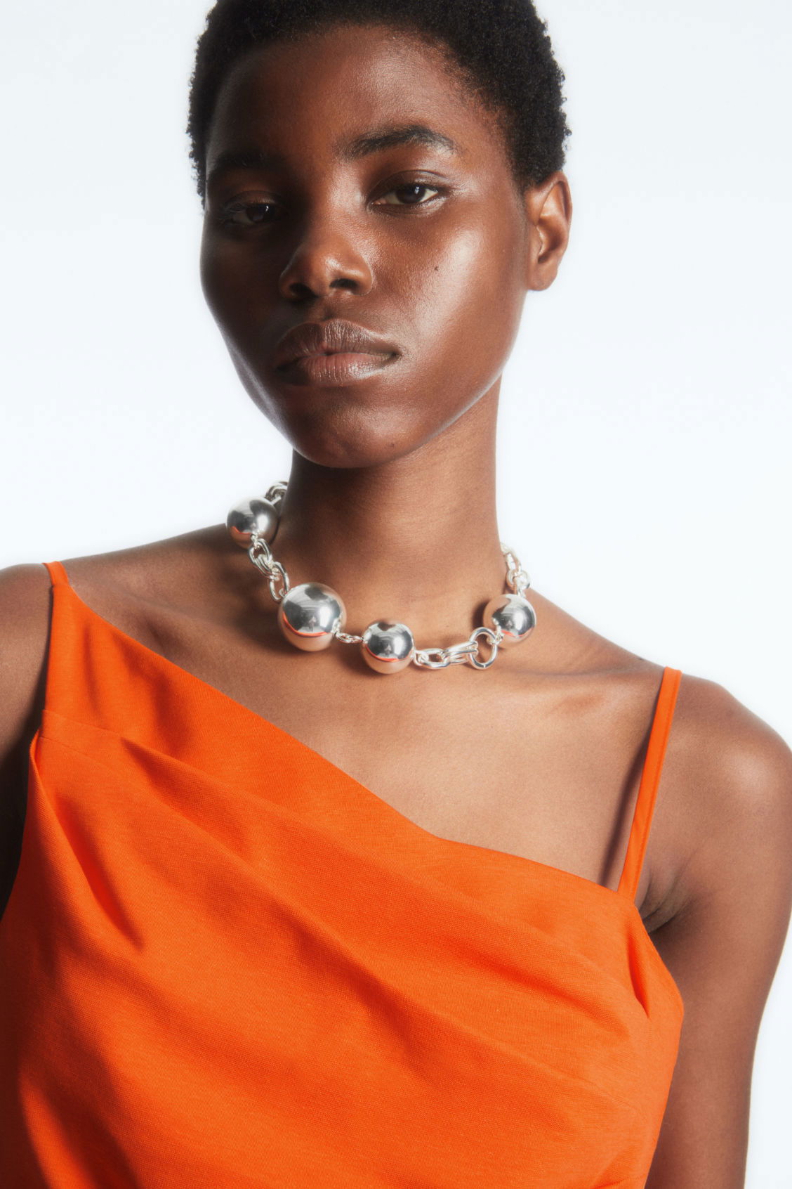 COS Asymmetric Draped Mini Dress | endource