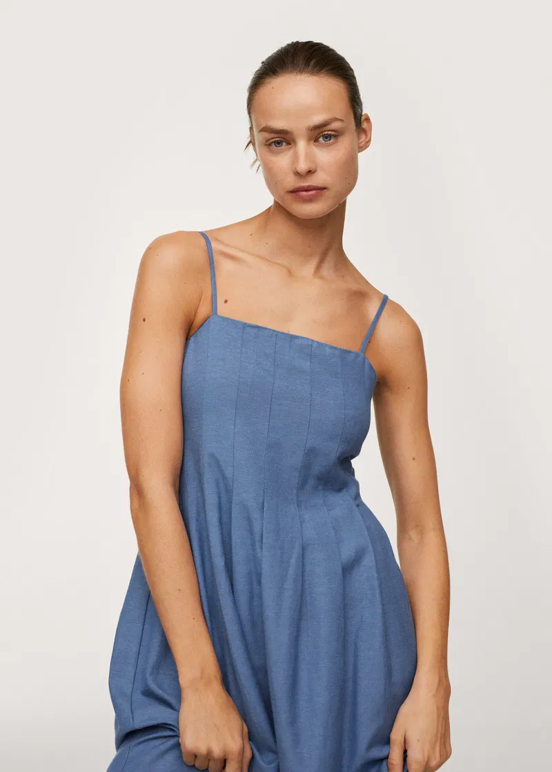 Sleeveless Dart Detail Dress