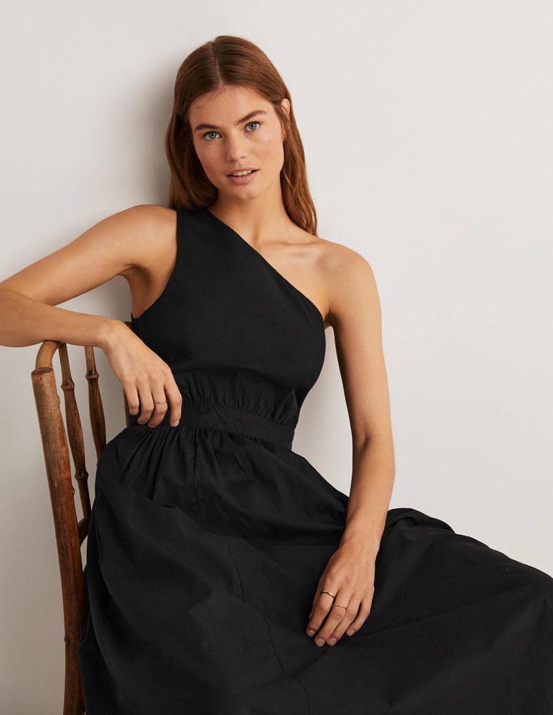 boden one shoulder dress Multiway Jersey Maxi Dress - Emerald Night