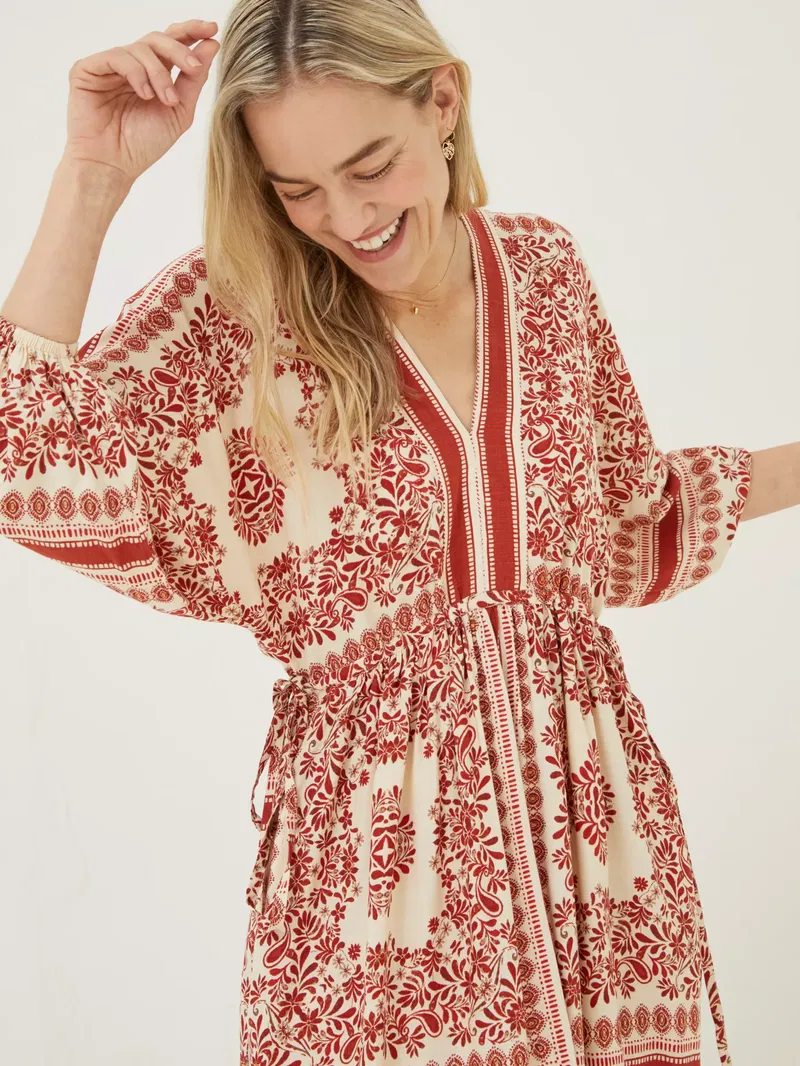 FATFACE Effie Bandana Print Midi Dress | endource FATFACE Effie Bandana Print Midi Dress | endource