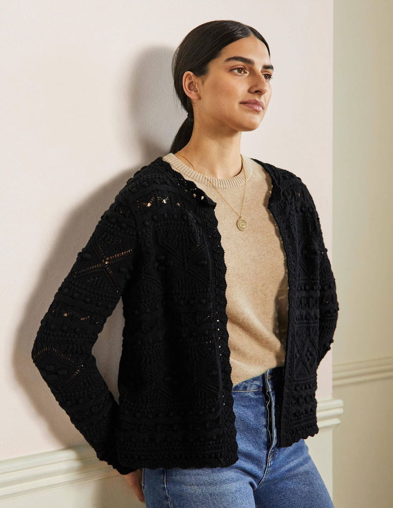 BODEN Claudia Textured Knit Cardigan | endource
