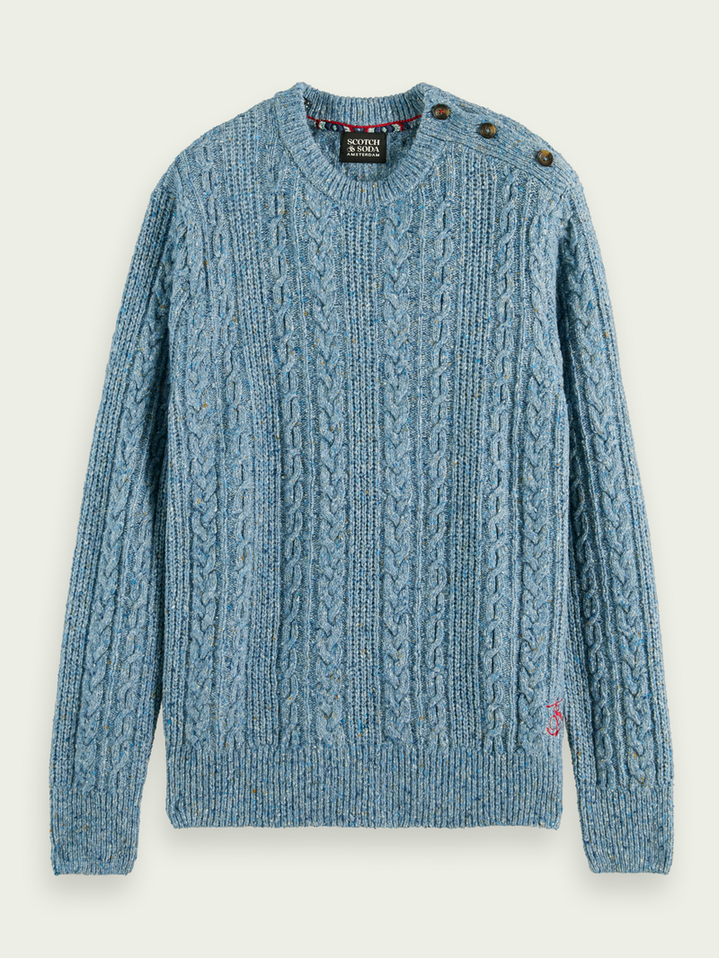 Glen Cable Knit Sweater - Whisky