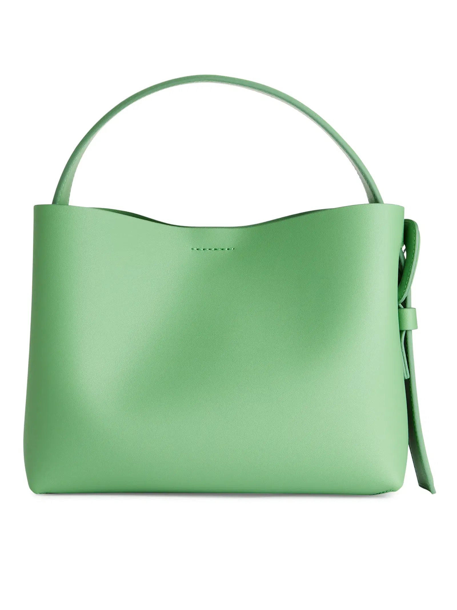 ARKET Rigid Leather Crossbody Bag in Green Endource