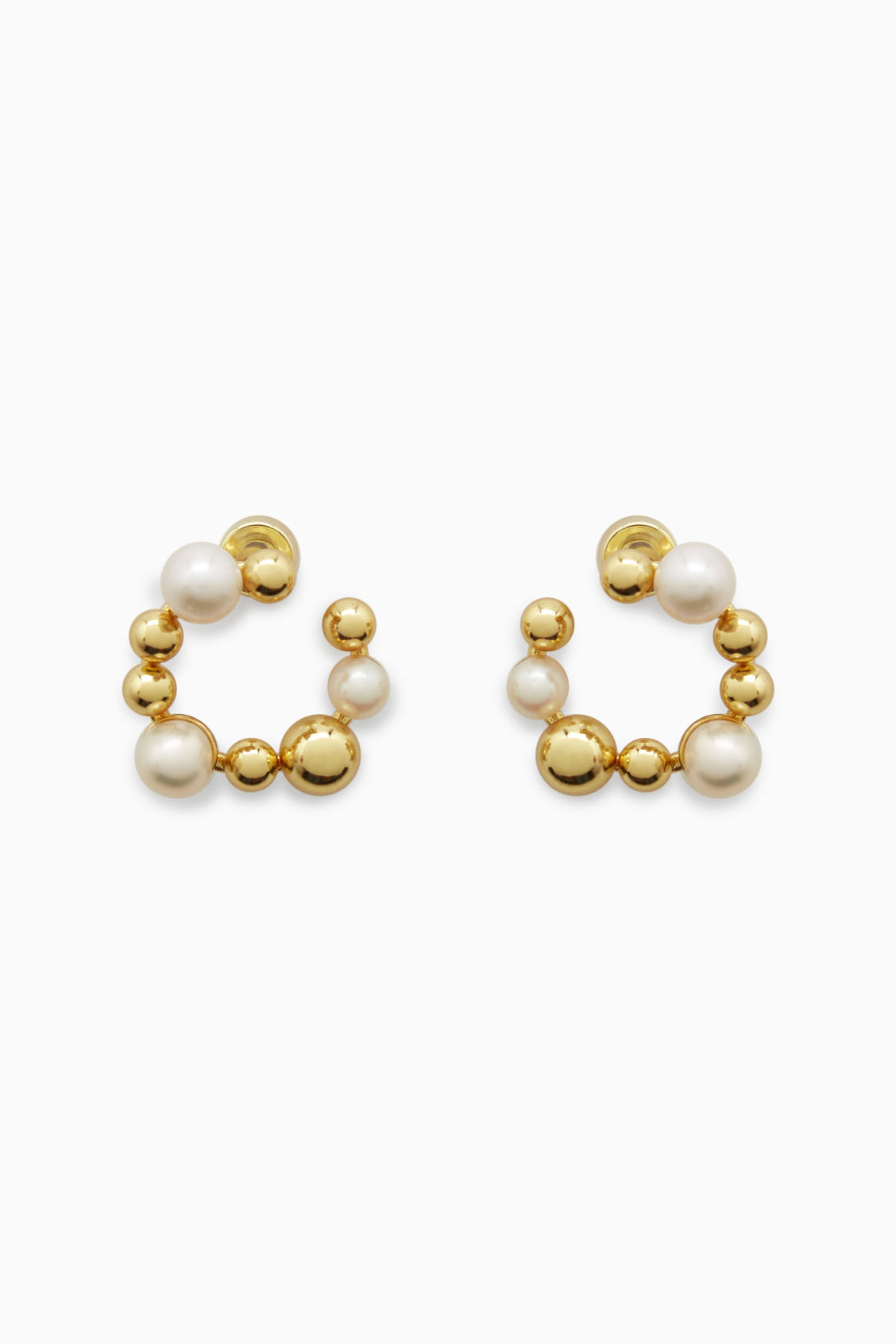 COS Pearl-Embellished Stud Earrings | Endource