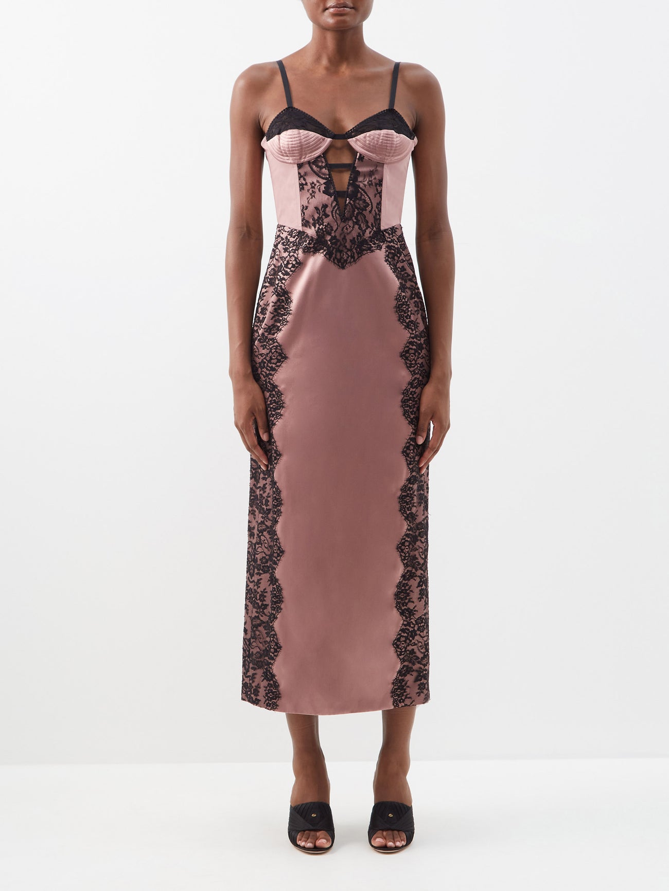 strapless open back dress Gucci Pink Silk and Wool Cady Crepe Dress – Runway Catalog