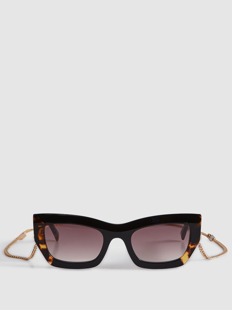 MISSONI Removable Chain Cat Eye Sunglasses | endource display picture 1