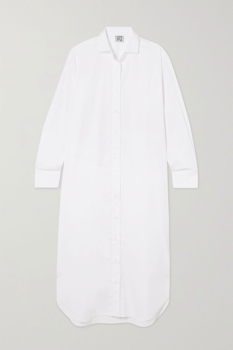 baserange ole shirt dress Baserange Ole Shirt Dress, White / XS