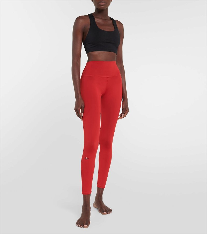ALO YOGA Airlift 7/8 High-Rise Leggings in Red