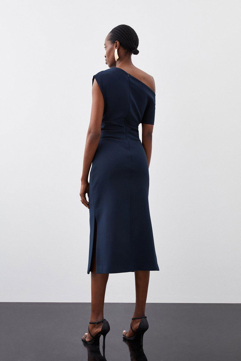 royal blue chiffon dress knee length Chiffon Long Royal Blue Bridesmaid Gown with Sleeves  loveangeldress