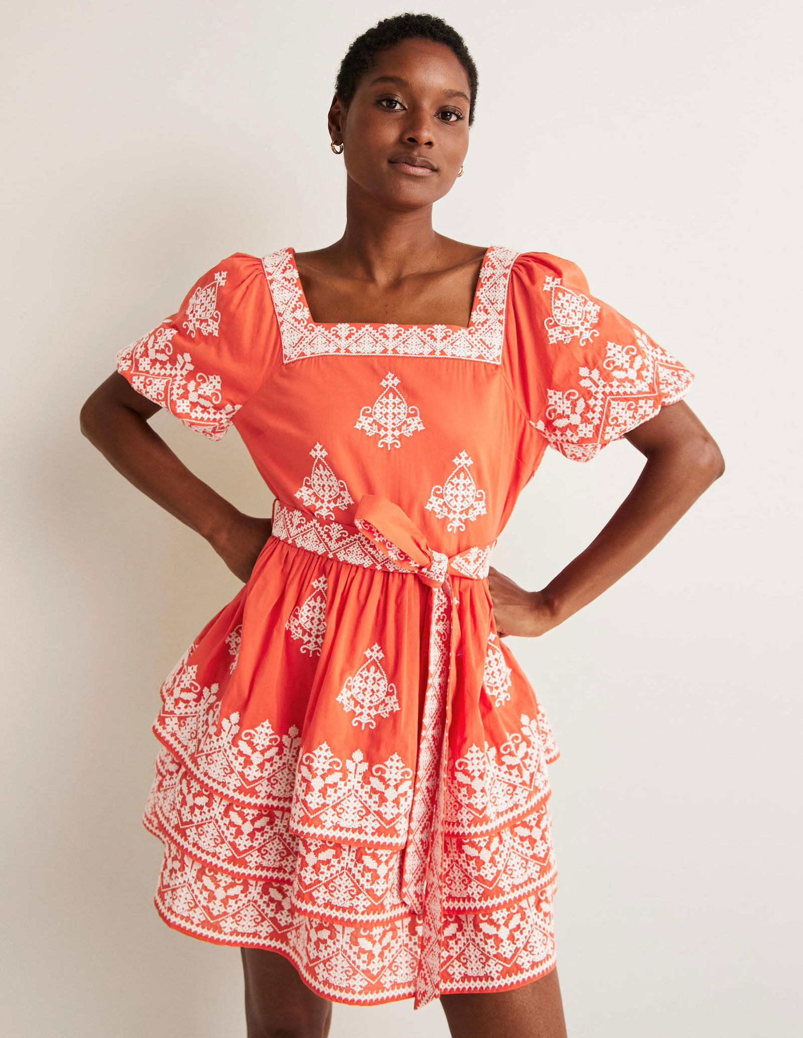 BODEN Square Neck Rara Dress | endource