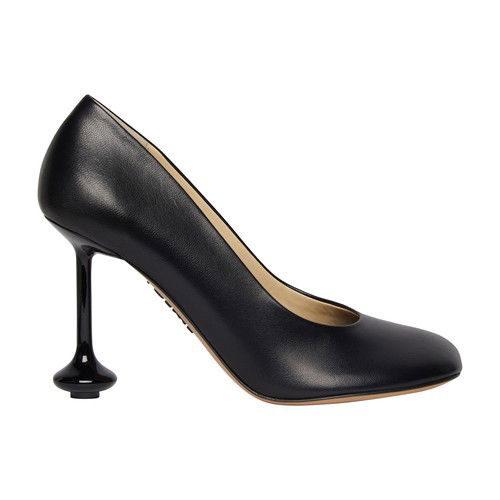 LW TOY PUMP 95 BLACK CALFSKIN