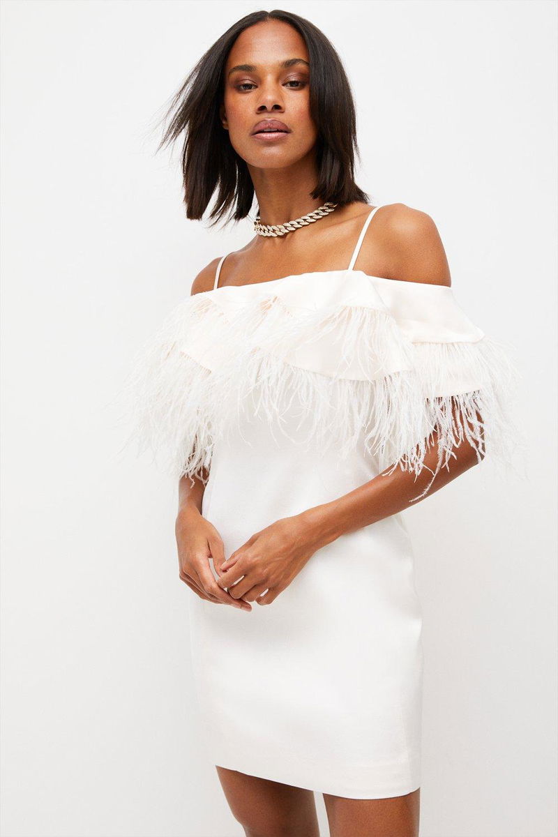 satin trim crepe cocktail dress self-portrait - Pink Crepe Crystal Trim Maxi Dress