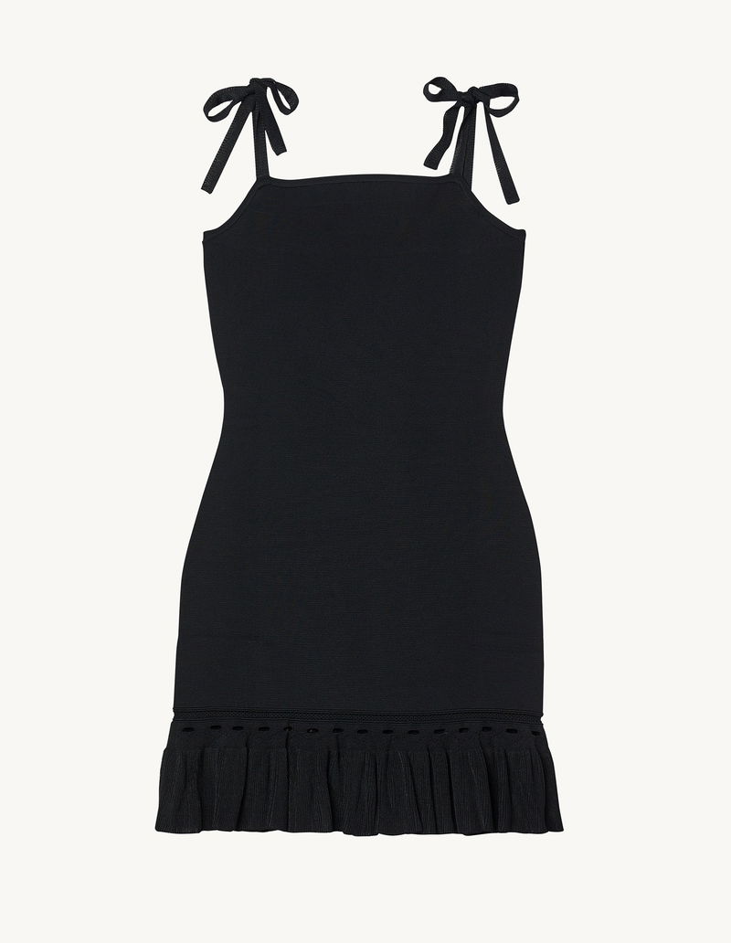 SANDRO Knit Ruffle Dress | endource
