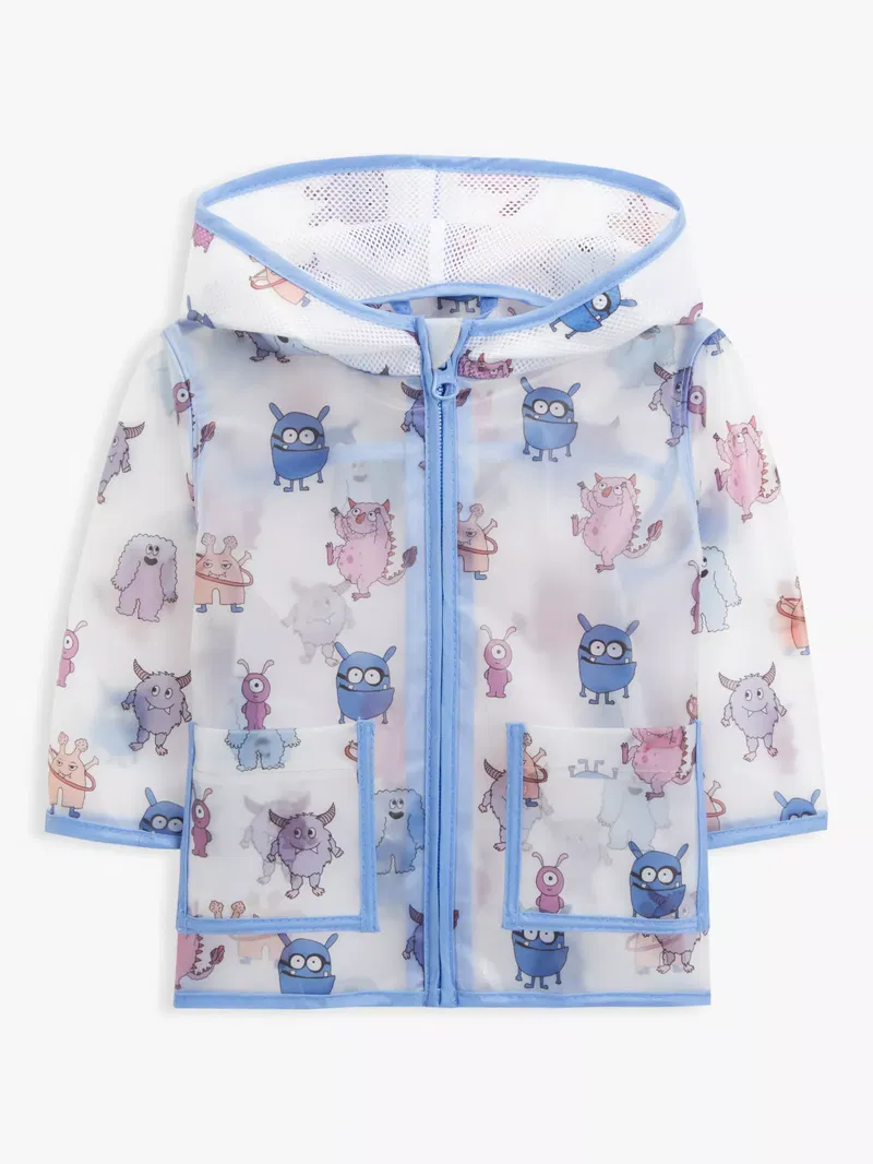 JOHN LEWIS ANYDAY Baby Monster Shower Resistant Rain Mac Jacket