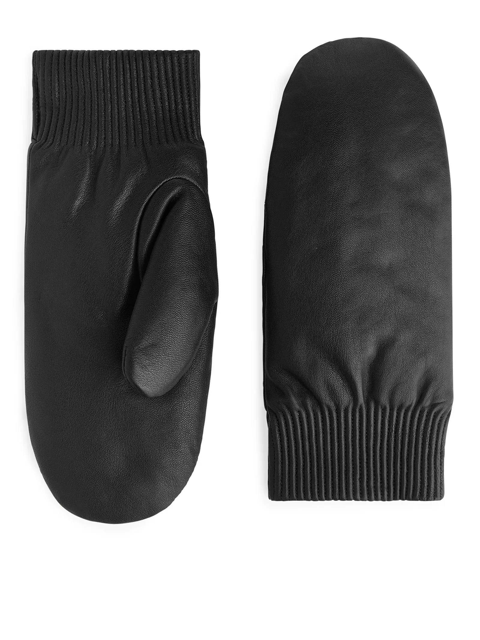 ARKET Padded Leather Mittens Endource