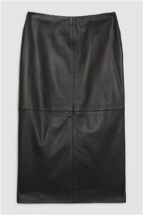 CHLOÉ Leather midi skirt