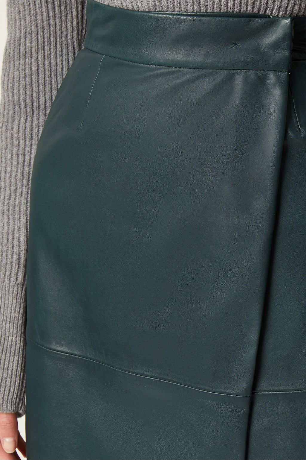 french connection abri leather dress FRENCH CONNECTION Abri Leather Wrap Skirt