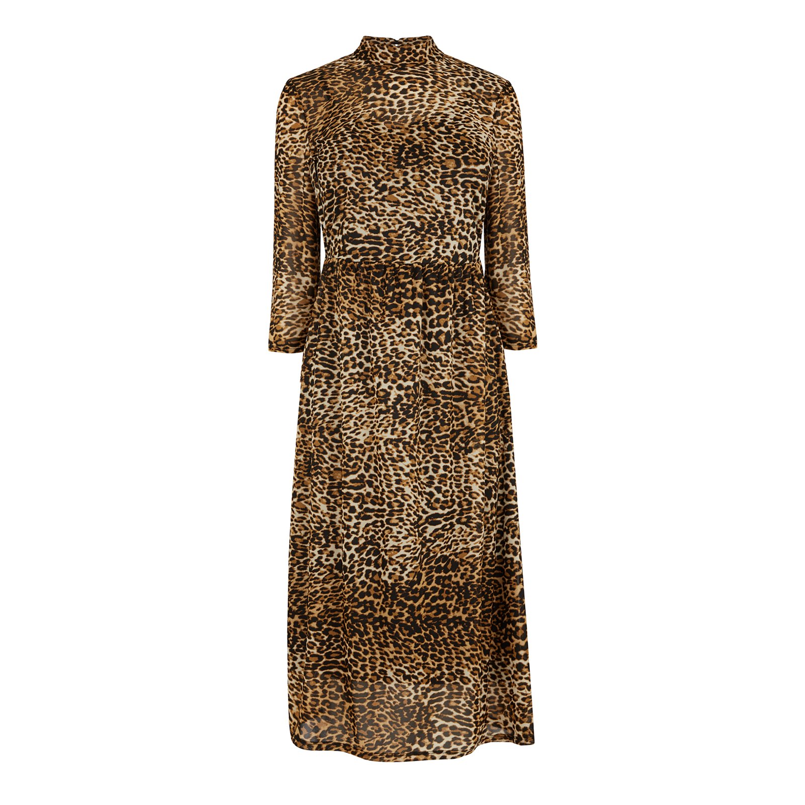 WAREHOUSE Leopard Print Mesh Dress | Endource